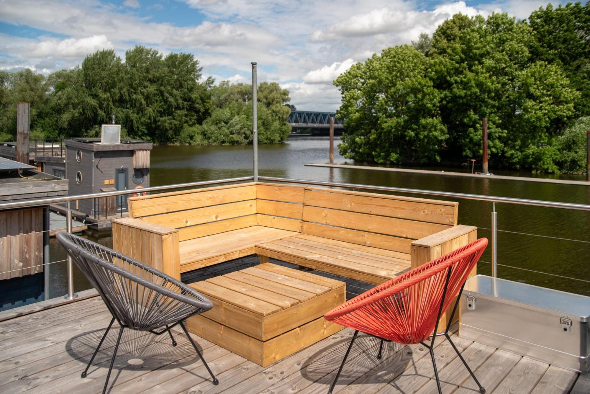Hausboot Off Im Diamantgraben An Der Elbe Hotel Hamburg Exterior photo